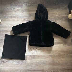 Baby GAP Faux Fur Zip Front Hoodie